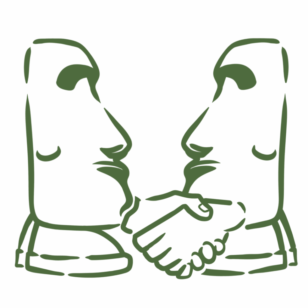 Blog Heads logo shaking hands to represent internal business updates service